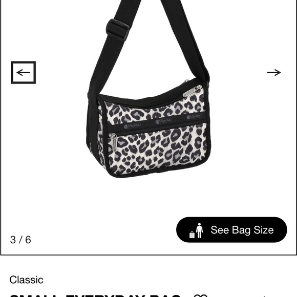 LeSportsac Monochrome Leopard Crossbody Bag - Picture 9 of 13